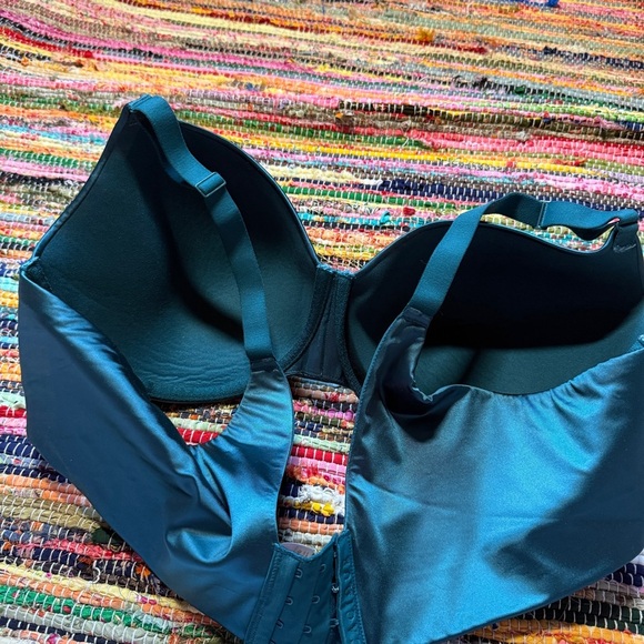 Cacique back smoother lightly lined balconette deep green bra size 42DD - Picture 6 of 6